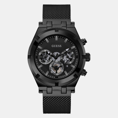 Continental Men Quartz Black Dial Chronograph Stainless Steel Watch GW0582G3