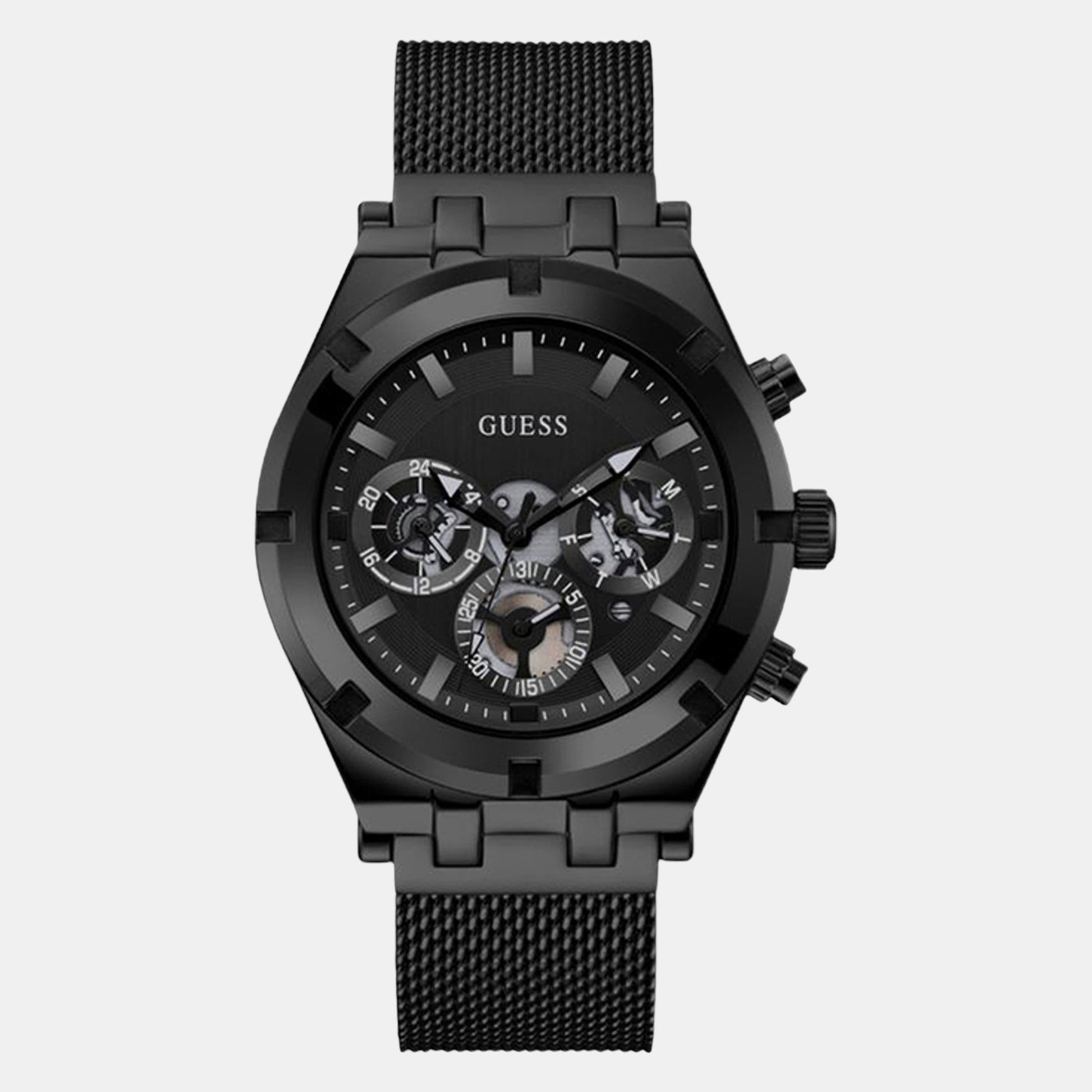 Continental Men Quartz Black Dial Chronograph Stainless Steel Watch GW0582G3