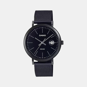 Enticer Men Quartz Black Dial Analog Stainless Steel Watch A1829