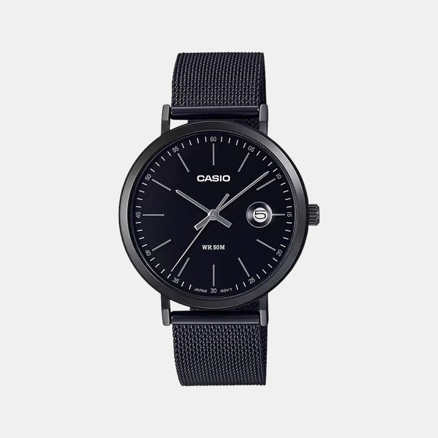 Enticer Men Quartz Black Dial Analog Stainless Steel Watch A1829