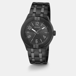 Escape Men Quartz Black Dial Analog Stainless Steel Watch GW0661G3
