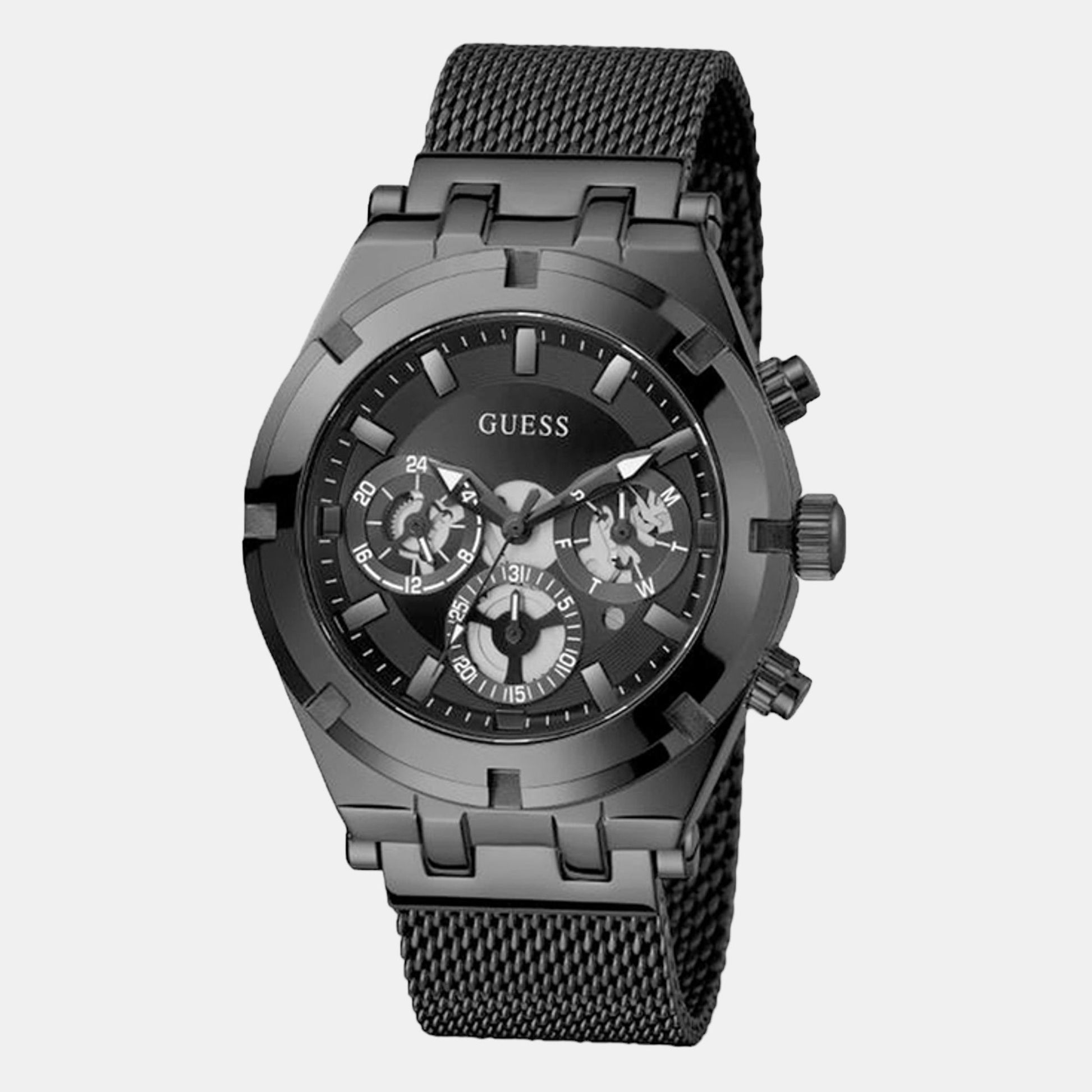 Continental Men Quartz Black Dial Chronograph Stainless Steel Watch GW0582G3