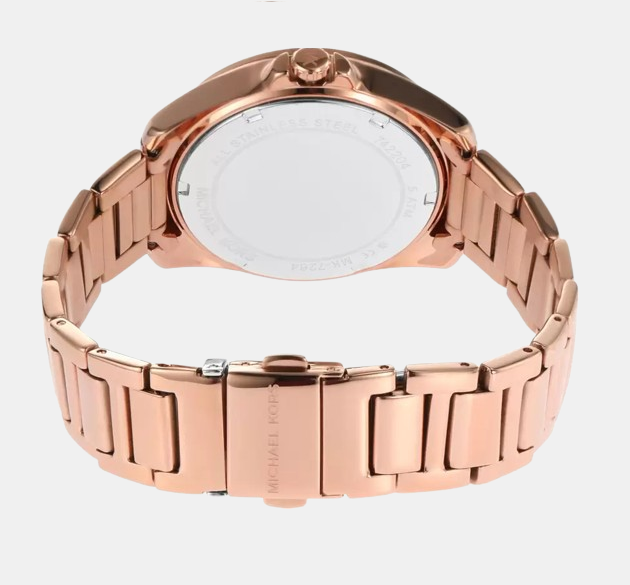 Alek Women Quartz Gold Dial Analog Stainless Steel Watch MK7264