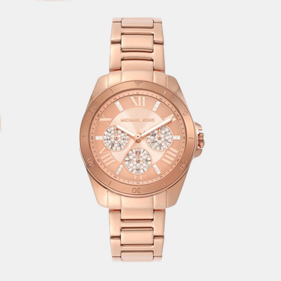 Alek Women Quartz Gold Dial Analog Stainless Steel Watch MK7264