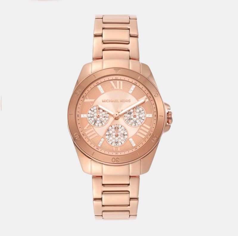 Alek Women Quartz Gold Dial Analog Stainless Steel Watch MK7264