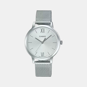 Enticer Women Quartz Silver Dial Analog Stainless Steel Watch A1692