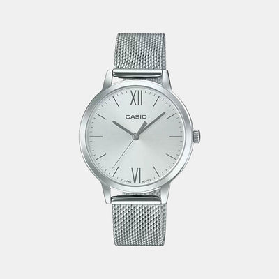 Enticer Women Quartz Silver Dial Analog Stainless Steel Watch A1692