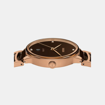 Centrix Unisex Quartz Brown Dial Analog Ceramic Watch R30023712