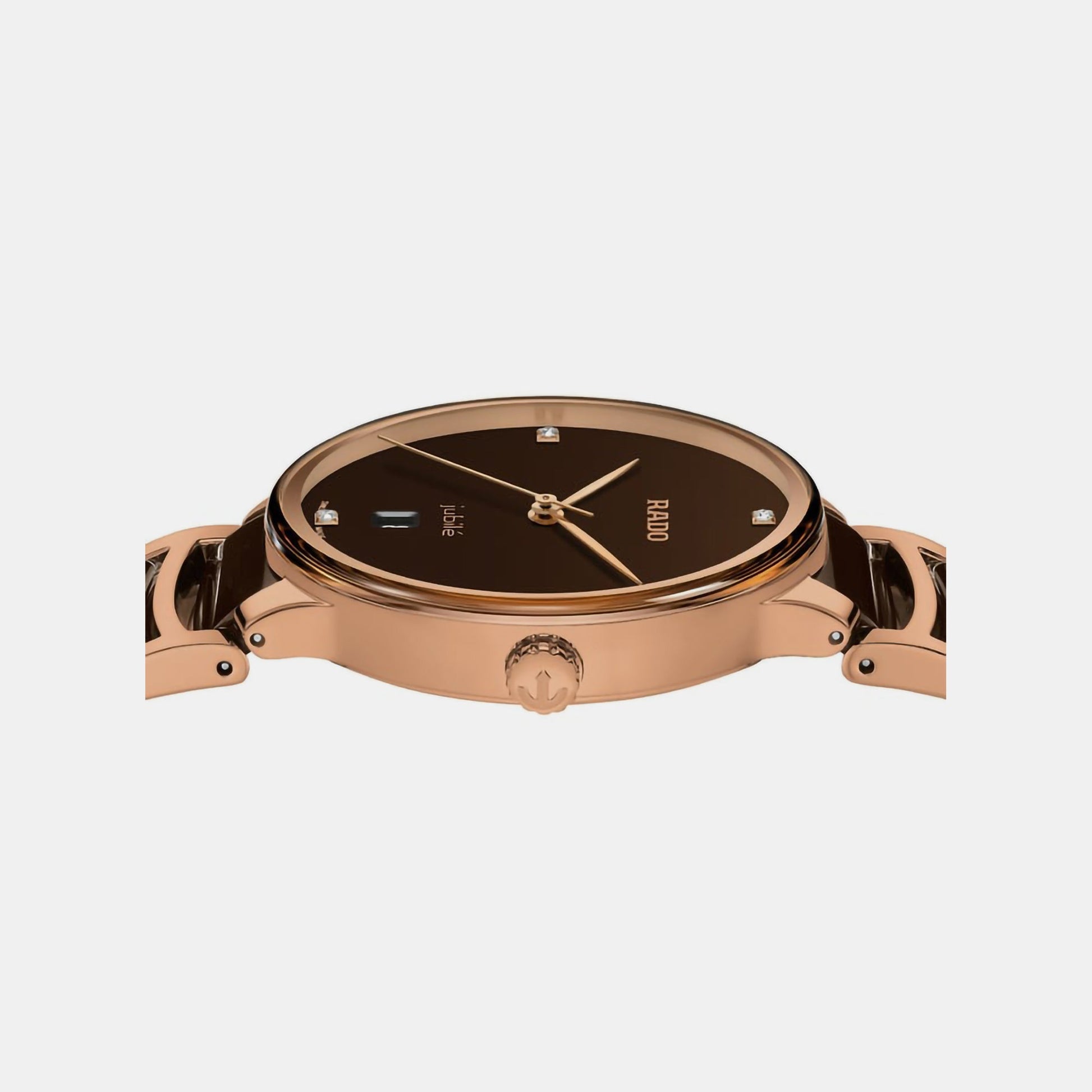 Centrix Unisex Quartz Brown Dial Analog Ceramic Watch R30023712