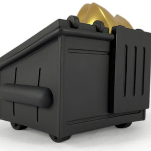100% x Kidrobot Exclusive Dumpster Fire Vinyl Figure Black