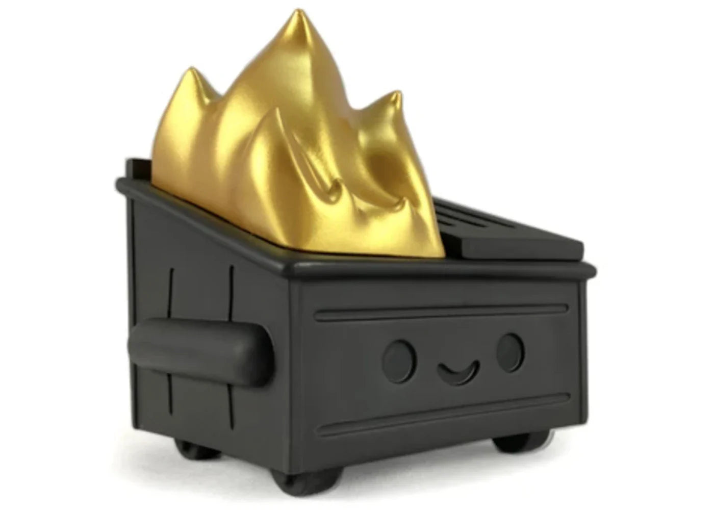 100% x Kidrobot Exclusive Dumpster Fire Vinyl Figure Black