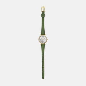 Carlie Women Quartz Silver Dial Analog Leather Watch ES5298