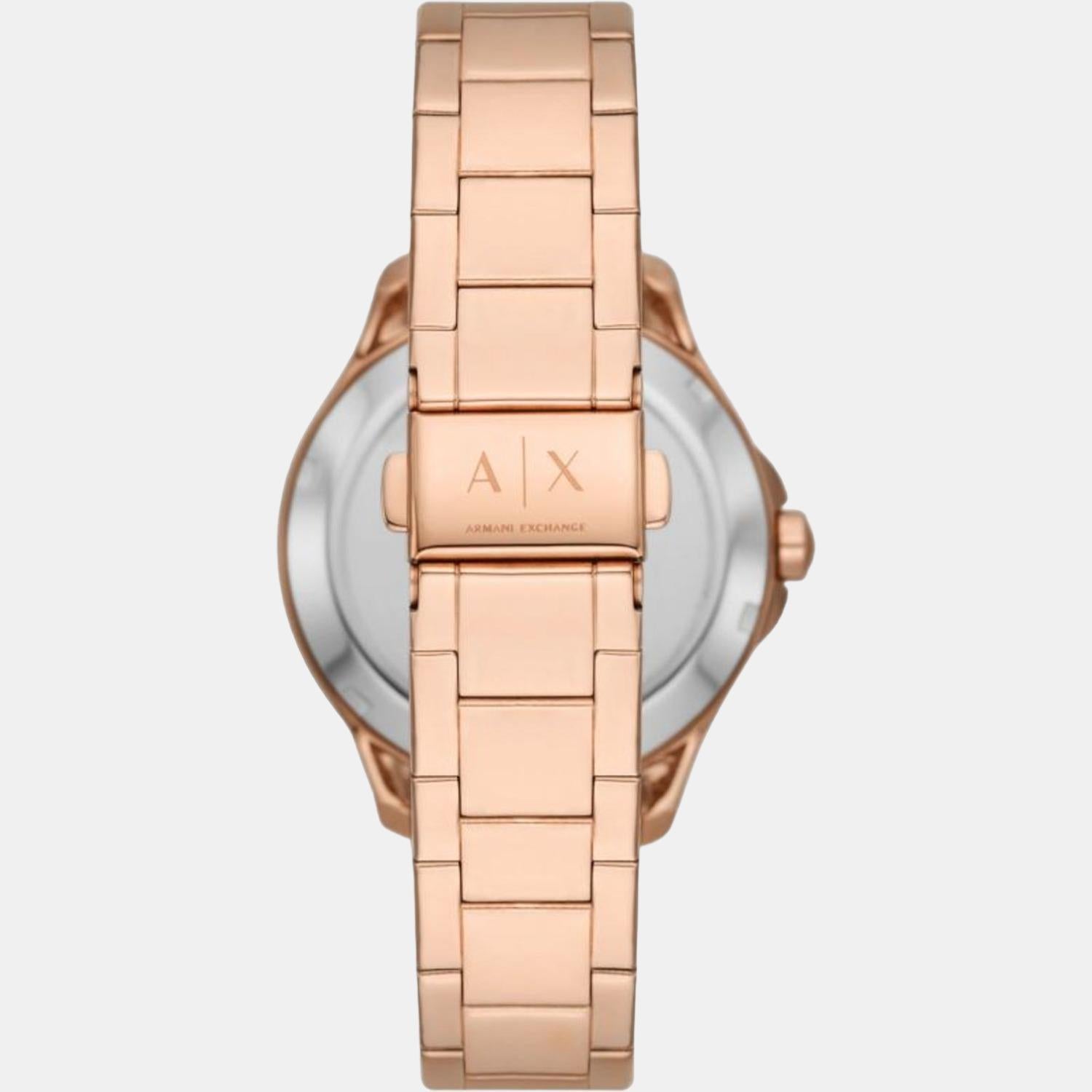 Hampton Women Automatic Rose Gold Dial Analog Stainless Steel Watch AX5262