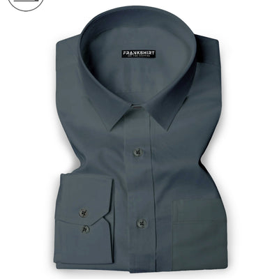 Dark Grey I Formal Shirt I Regular Fit I 100% Cotton Shirt