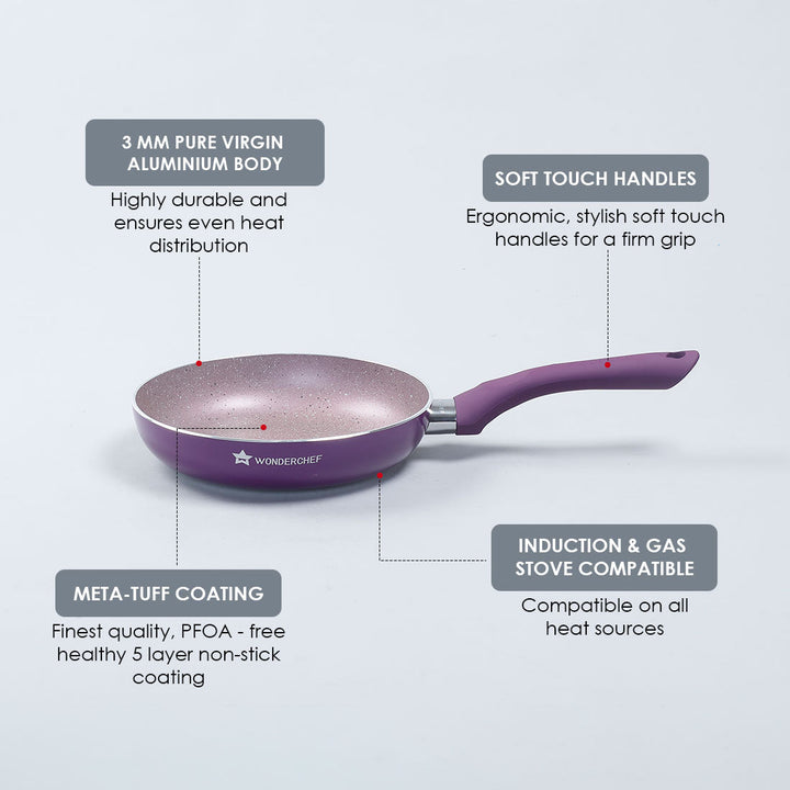 Royal Velvet Non-Stick 26 cm Fry Pan with Induction Bottom