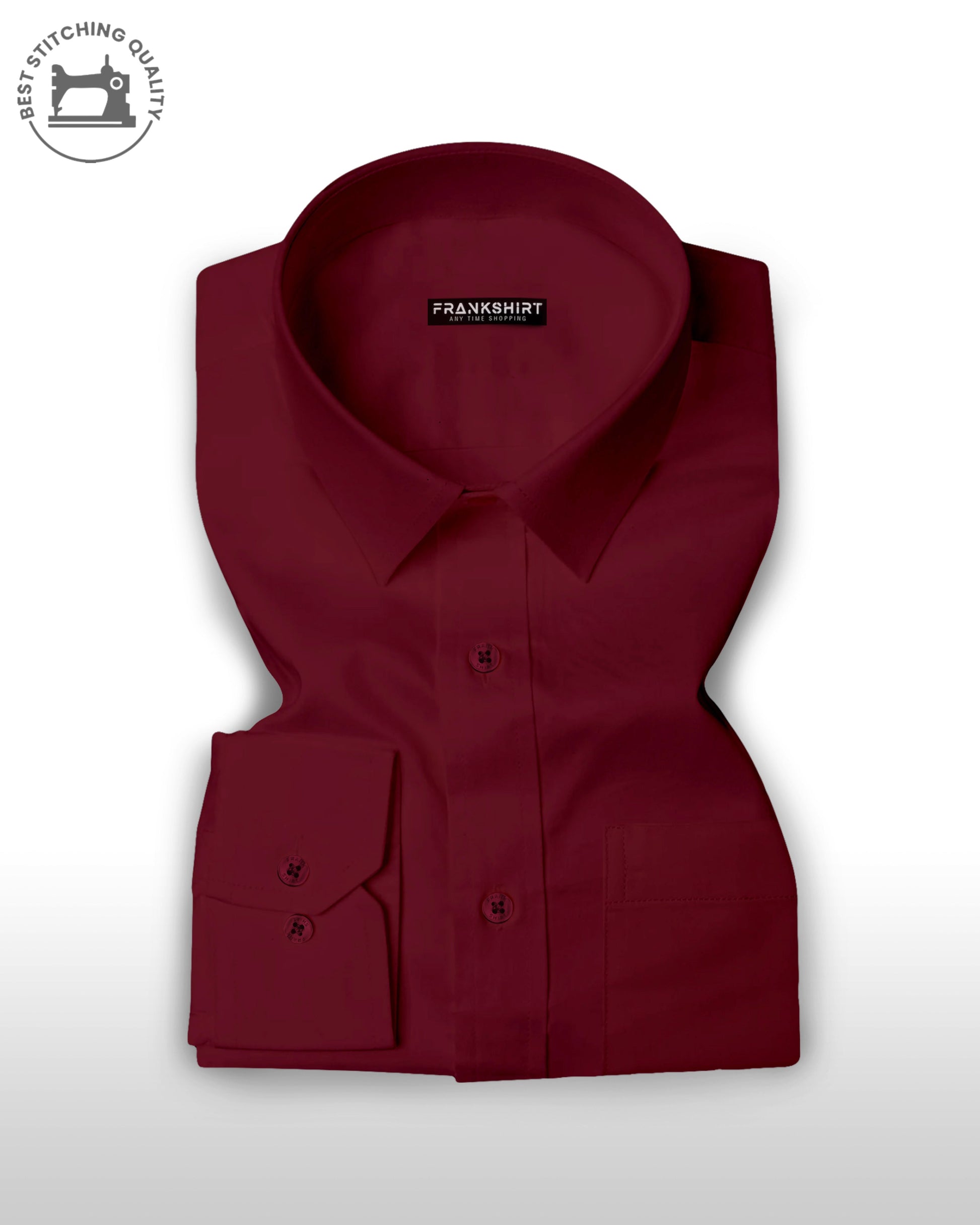 Maroon  I Formal Shirt I Regular Fit I 100% Cotton Shirt
