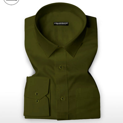Bottle Green I Formal Shirt I Regular Fit I 100% Cotton Shirt