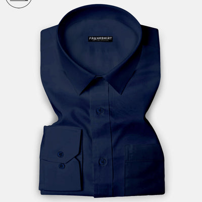 Navy Blue I Formal Shirt I Regular Fit I 100% Cotton Shirt