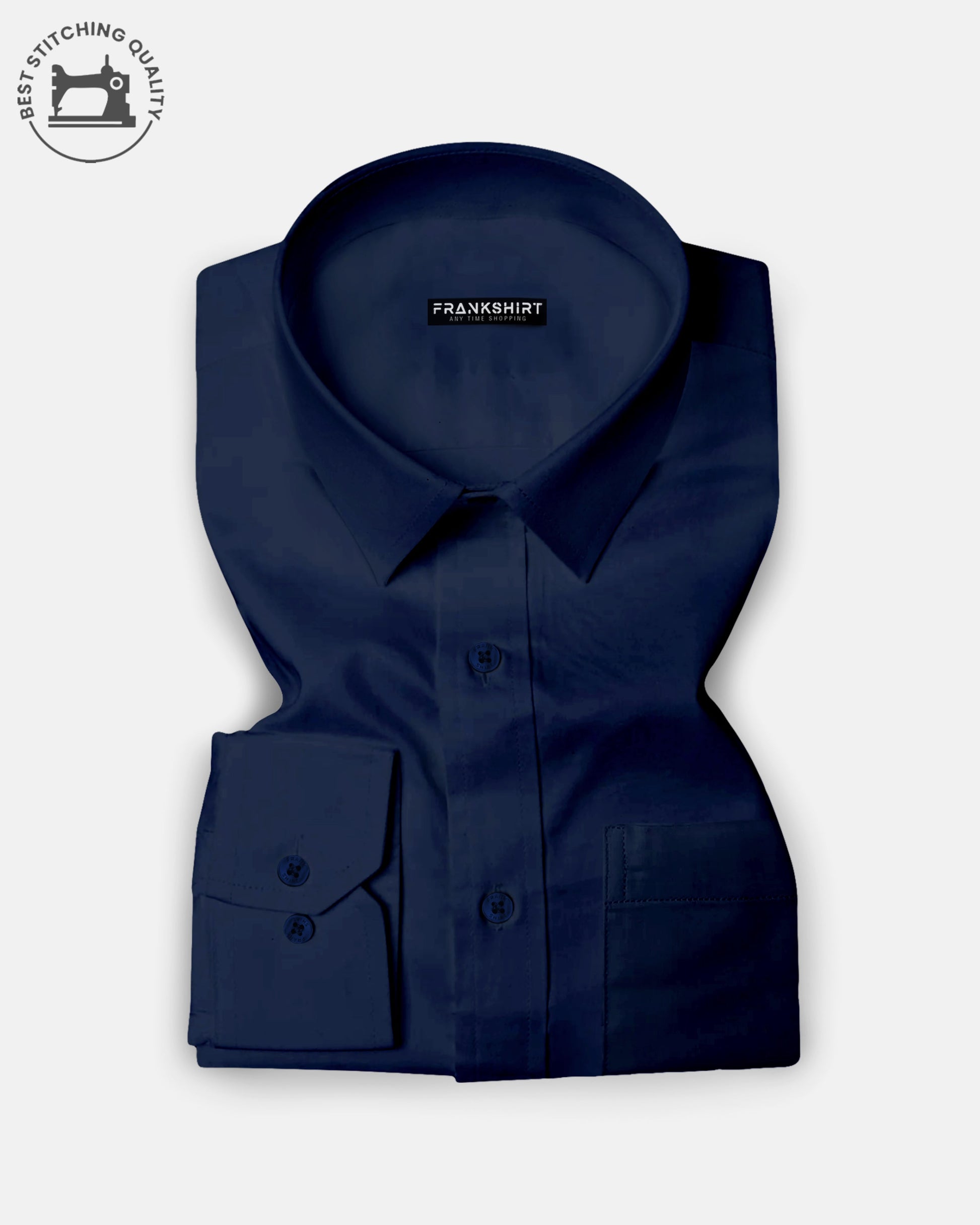 Navy Blue I Formal Shirt I Regular Fit I 100% Cotton Shirt