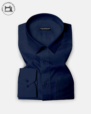 Navy Blue I Formal Shirt I Regular Fit I 100% Cotton Shirt