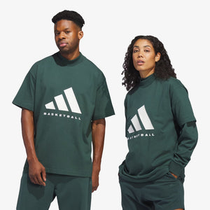 Adidas | BASKETBALL TEE  { MINERAL GREEN