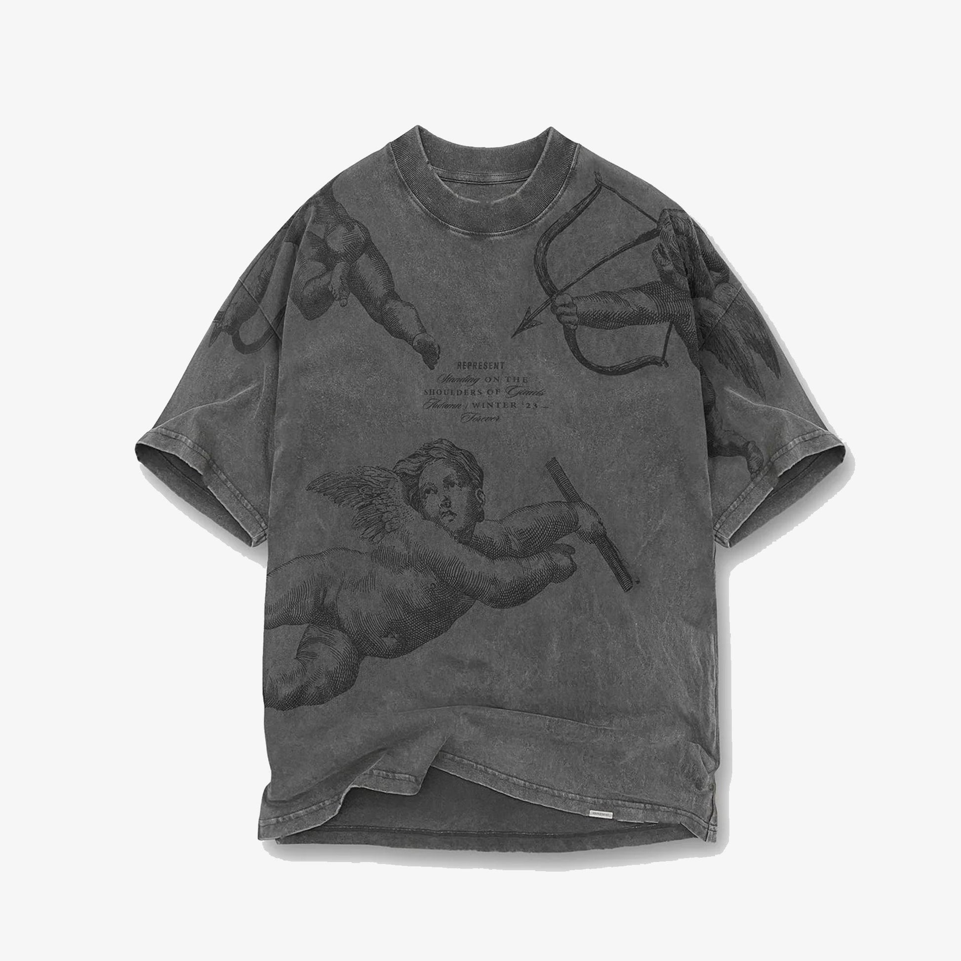 Represent | CHERUB ALL OVER T-SHIRT  { VINTAGE GREY