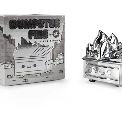 100% Soft Dumpster Fire Figure Chrome