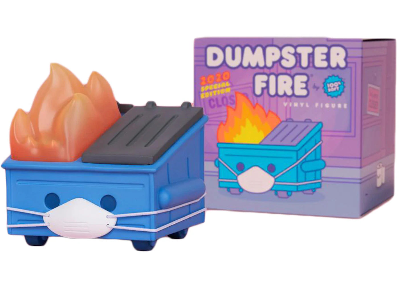 100% Soft Dumpster Fire Special 2020 Mask Edition Vinyl Figure