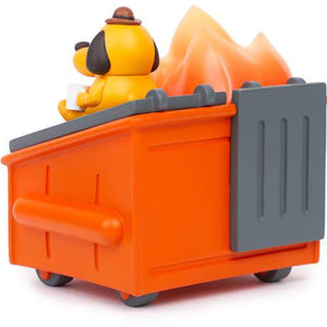 100% Soft Dumpster Fire This Is Fine Figure Orange
