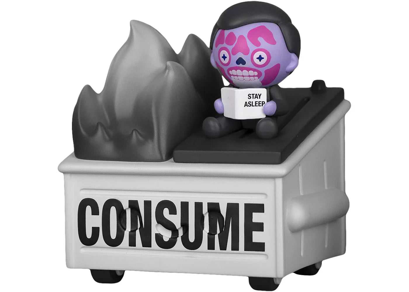 100% Soft They Live Dumpster Fire 2022 SDCC Mondo Exclusive Figure