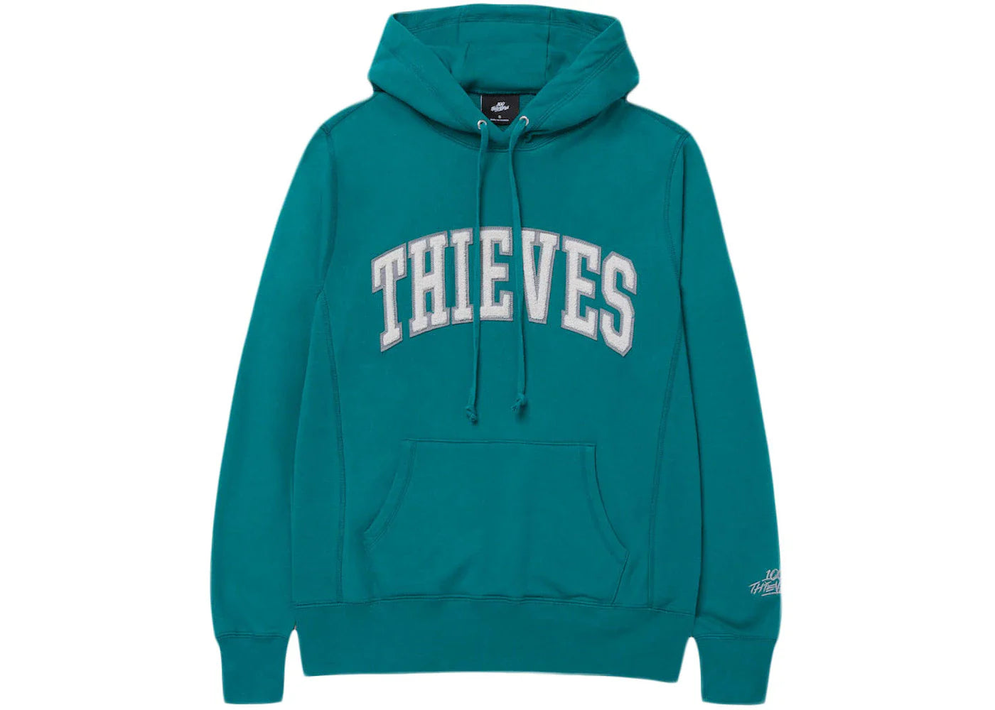 100 Thieves Alumni Collection Chenille Hoodie Green