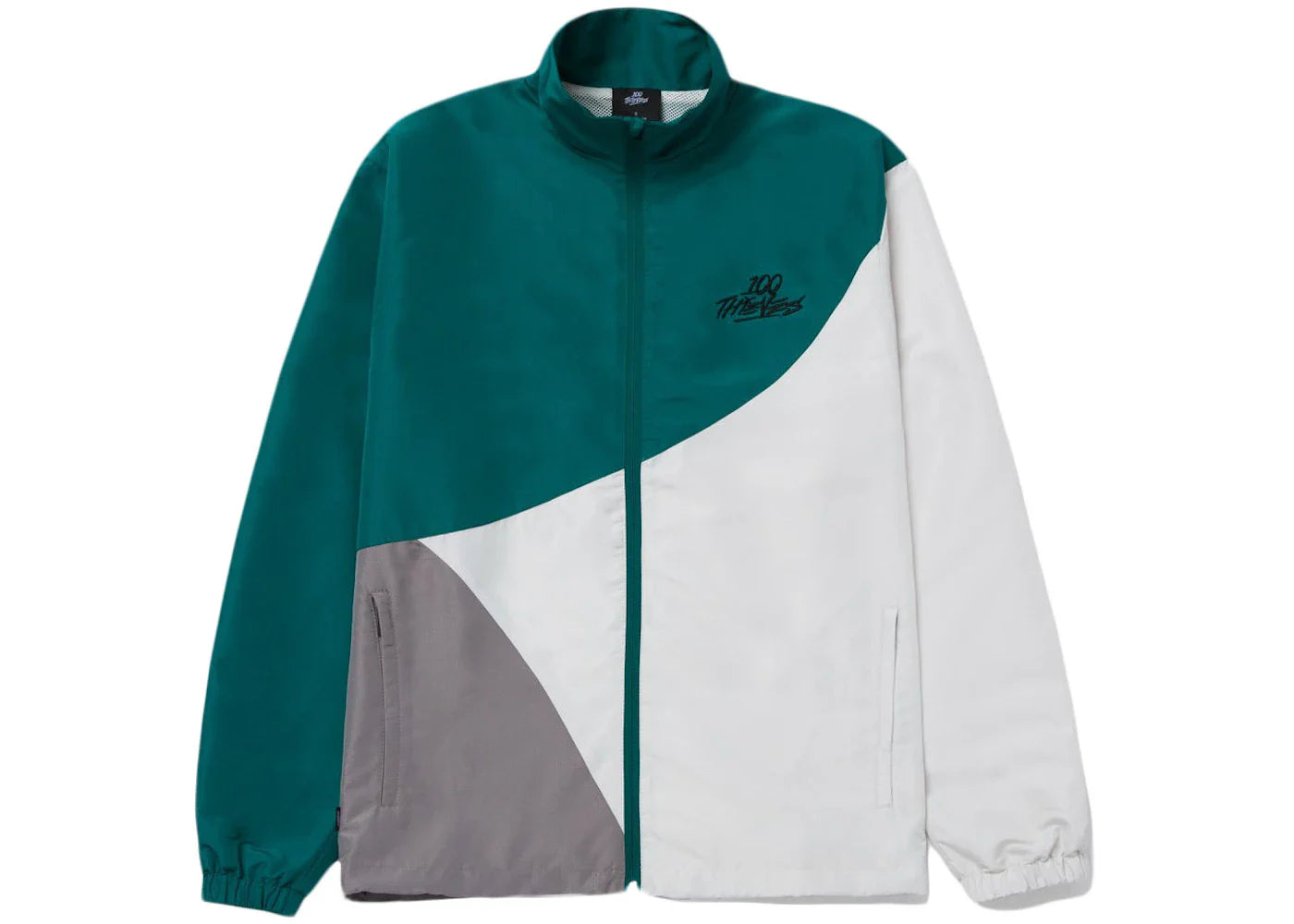 100 Thieves Alumni Collection Track Jacket Green/Off White