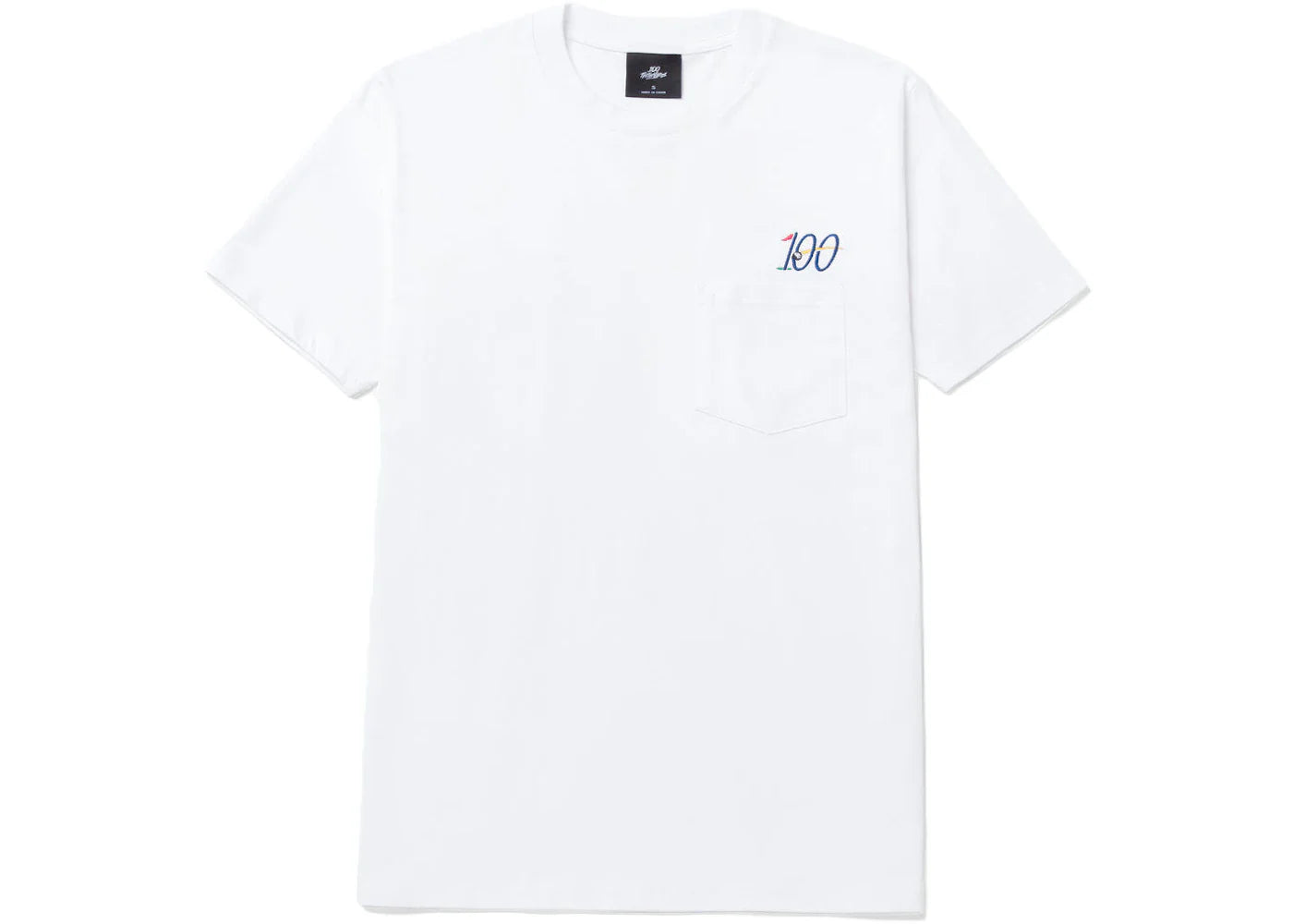 100 Thieves Country Club Flags Pocket T-Shirt White