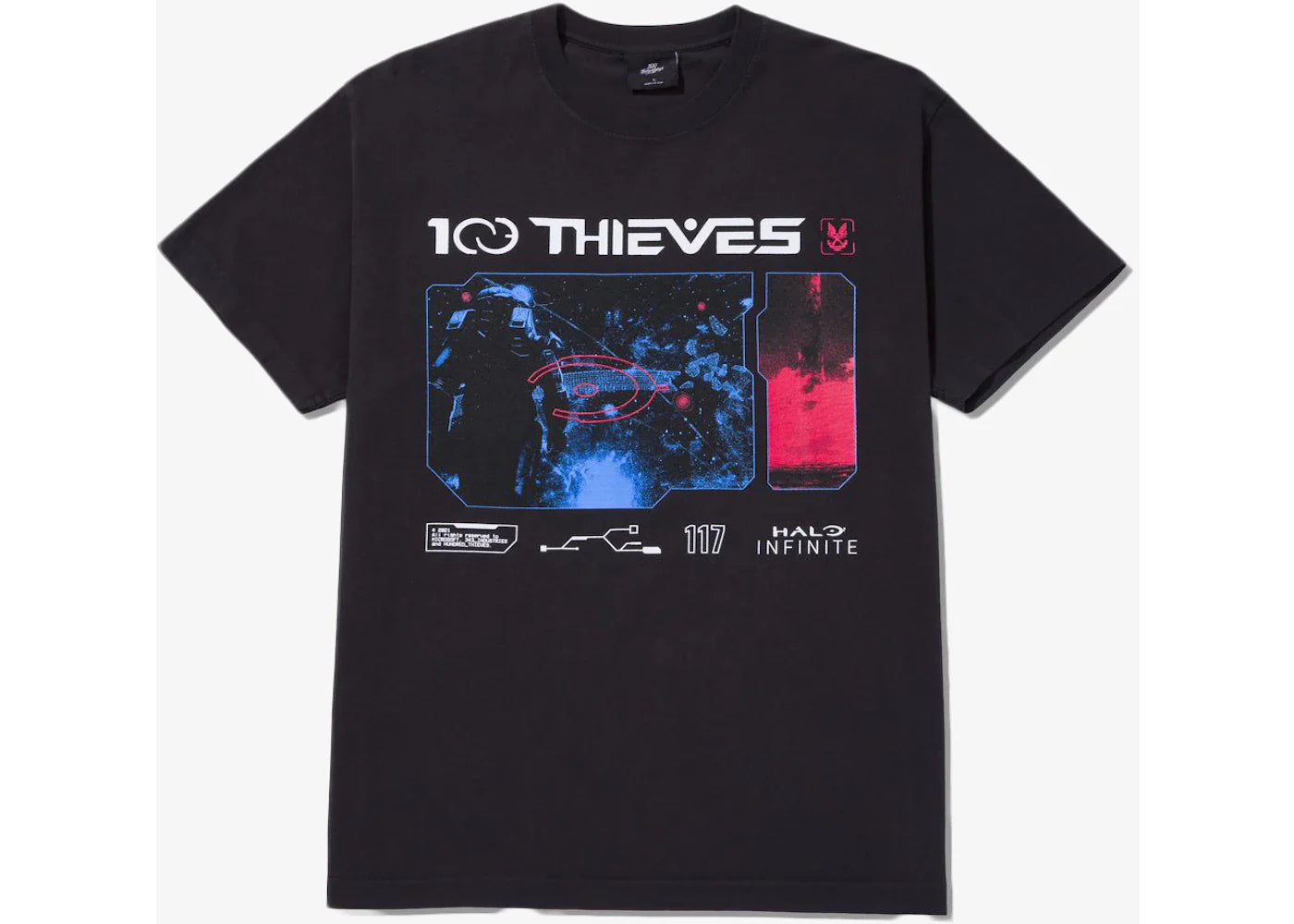100 Thieves x Halo Infinite SS T-shirt Black