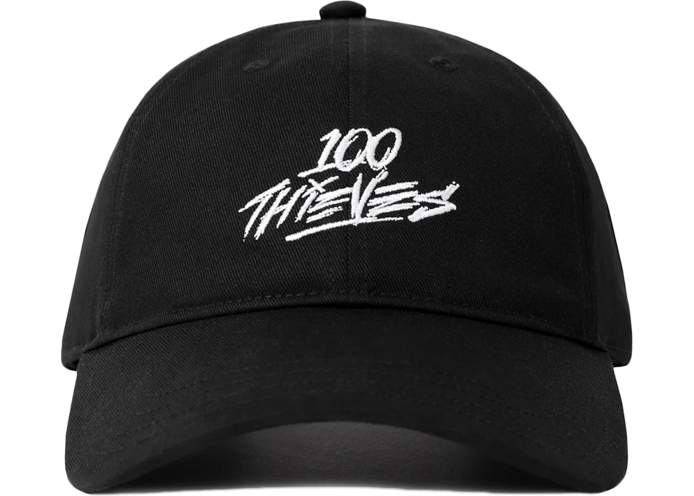 100 Thieves No Camping Dad Hat Black