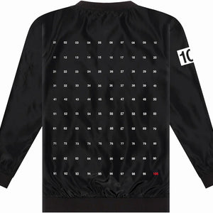 100 Thieves Numbers Bomber Jacket Black