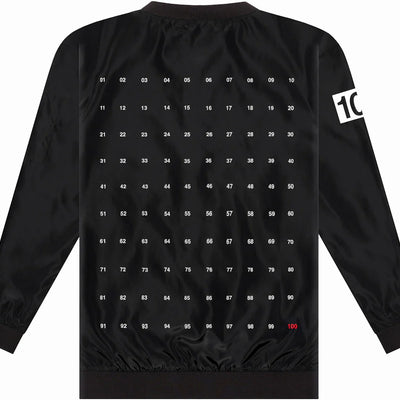 100 Thieves Numbers Bomber Jacket Black