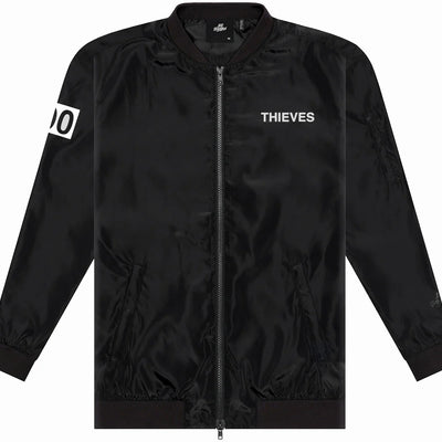100 Thieves Numbers Bomber Jacket Black