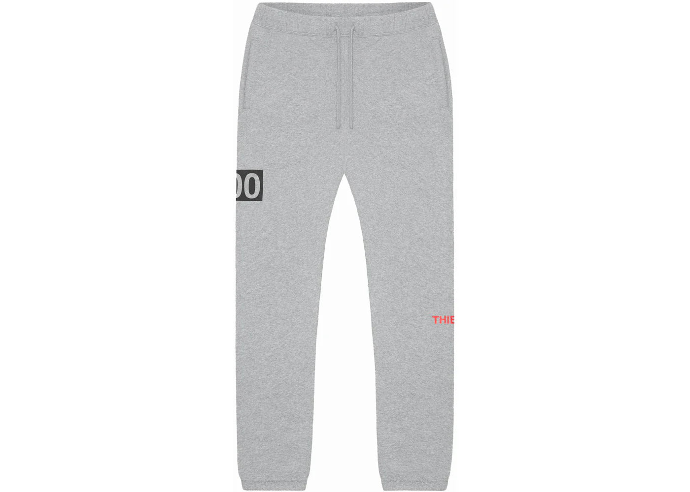 100 Thieves Numbers Fleece Pant Grey