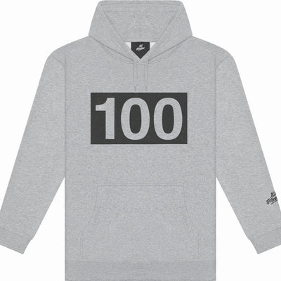 100 Thieves Numbers Hoodie Grey