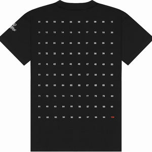 100 Thieves Numbers T-Shirt Black