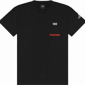 100 Thieves Numbers T-Shirt Black