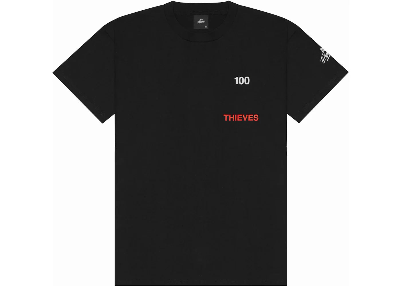 100 Thieves Numbers T-Shirt Black