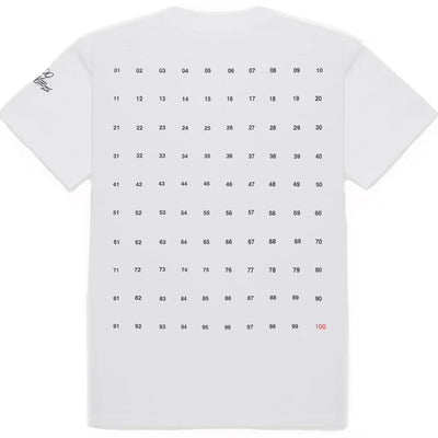 100 Thieves Numbers T-Shirt White