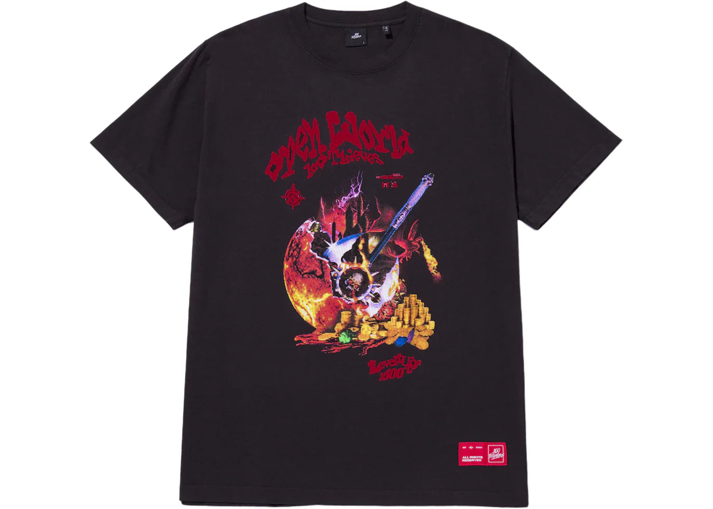 100 Thieves Underworld Tee Vintage Black