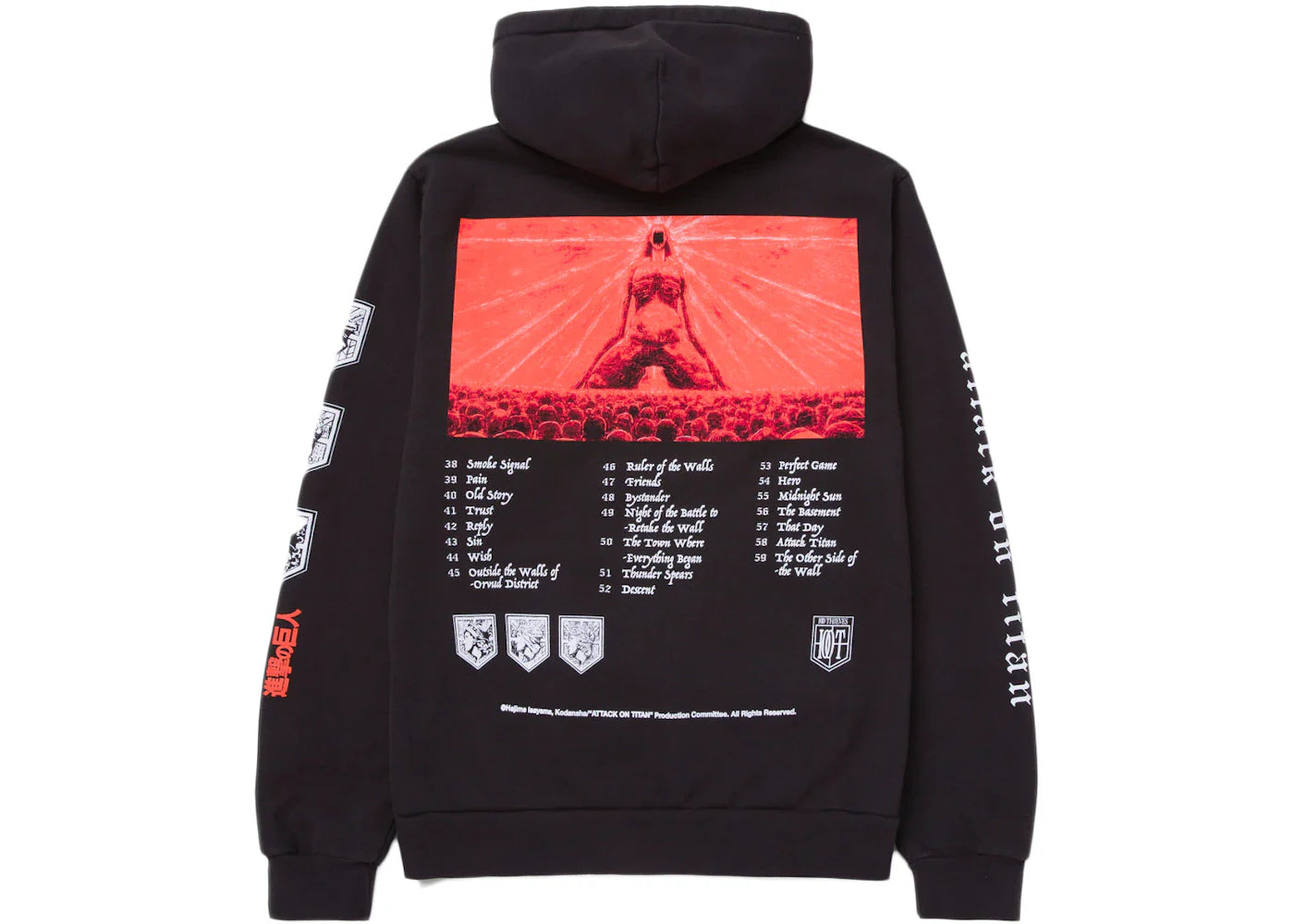 100 Thieves x Attack on Titan First Titan Hoodie Black