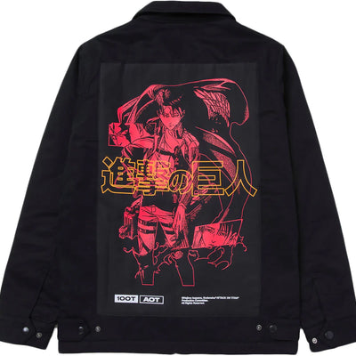100 Thieves x Attack on Titan Levi Jacket Black