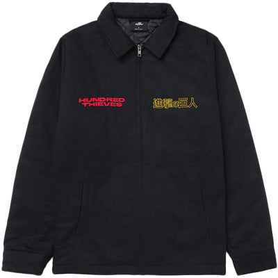 100 Thieves x Attack on Titan Levi Jacket Black