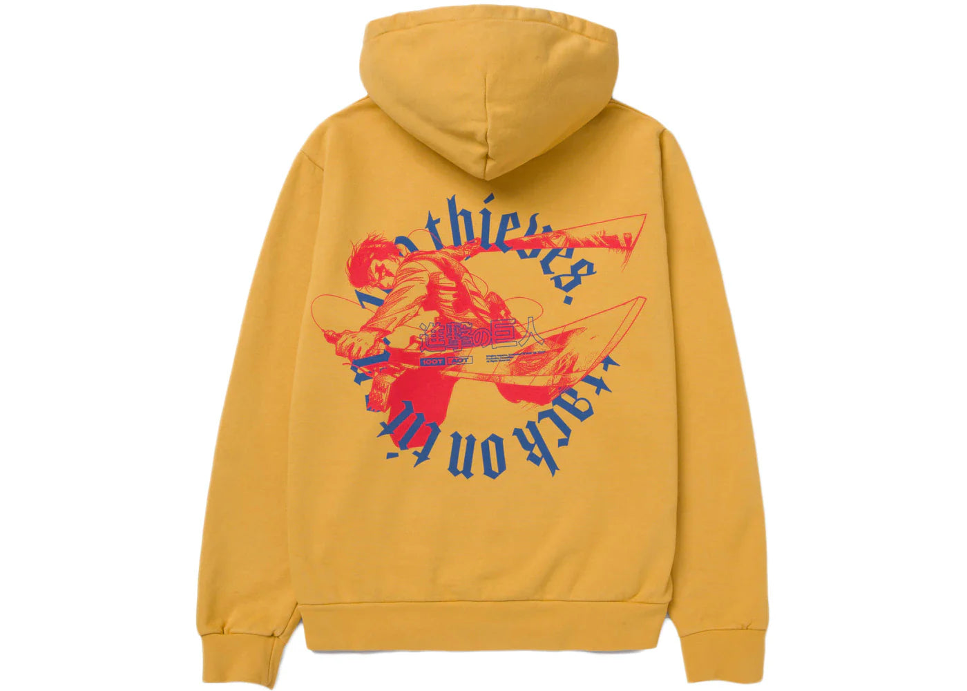 100 Thieves x Attack on Titan Scout Hoodie Gold