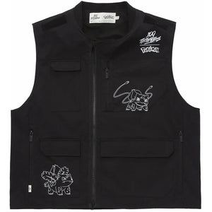 100 Thieves x Pokémon Bulbasaur Ivysaur Vest Black